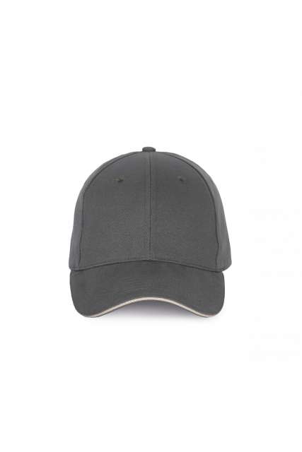 CAP WITH CONTRASTING SANDWICH PEAK - 6 PANELS