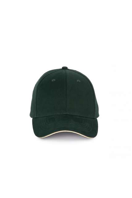 CAP WITH CONTRASTING SANDWICH PEAK - 6 PANELS