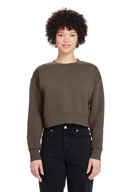 WOMENS RELAXED CROP CREWNECK