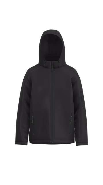 MEN’S 3-LAYER DETACHABLE HOODED SOFTSHELL JACKET