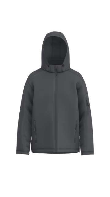 MEN’S 3-LAYER DETACHABLE HOODED SOFTSHELL JACKET