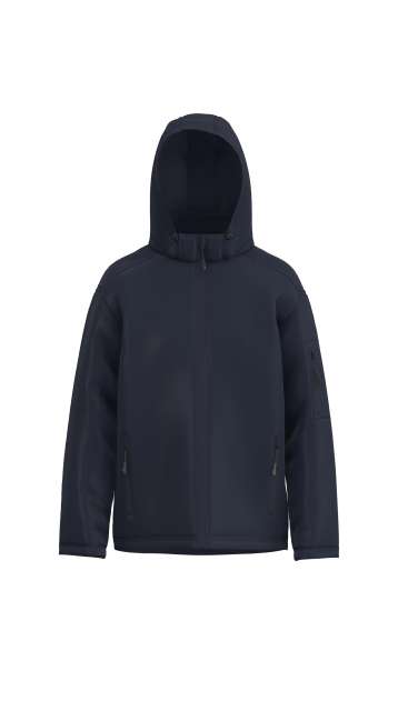 MEN’S 3-LAYER DETACHABLE HOODED SOFTSHELL JACKET