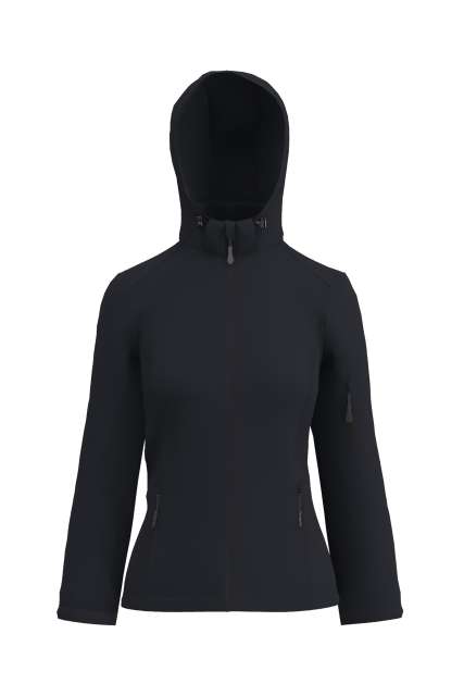 WOMEN’S 3-LAYER DETACHABLE HOODED SOFTSHELL JACKET