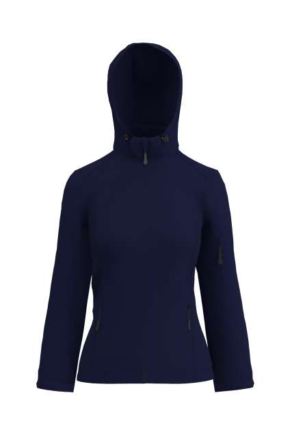 WOMEN’S 3-LAYER DETACHABLE HOODED SOFTSHELL JACKET