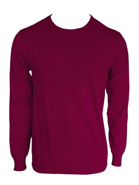 MEN’S CREW NECK FINE GAUGE COTTON PULLOVER