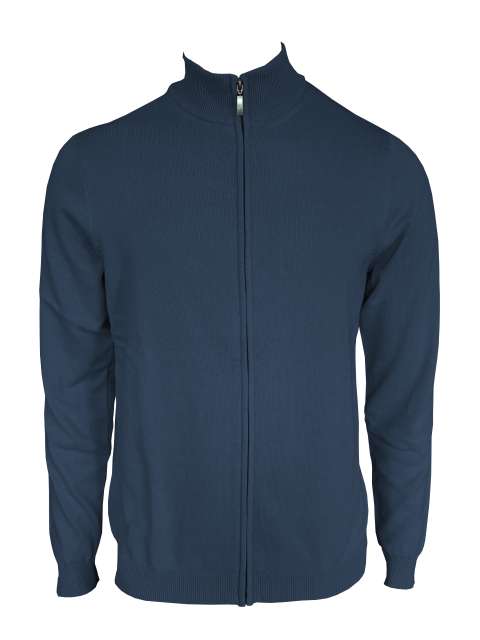 MEN’S FULL ZIP CARDIGAN FINE GAUGE COTTON
