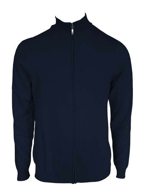MEN’S FULL ZIP CARDIGAN FINE GAUGE COTTON