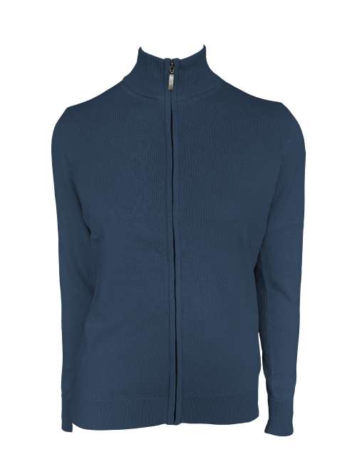 WOMEN’S FULL ZIP CARDIGAN FINE GAUGE COTTON