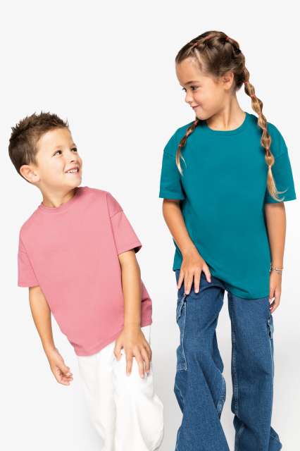 KIDS SHOULDER LOOSE TEE SHIRT