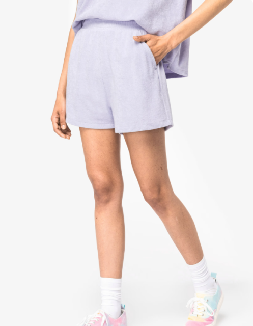 LADIES’ ECO-FRIENDLY TERRY TOWEL SHORTS