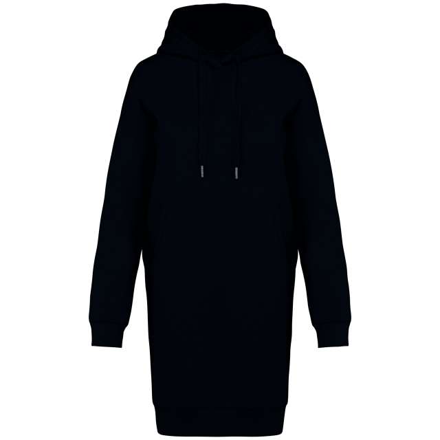 LADIES' ECO-FRIENDLY HOODED SWEATSHIRT DRESS