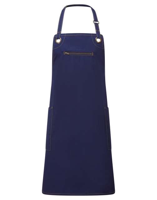 ‘BARLEY’ CONTRAST STITCH SUSTAINABLE BIB APRON