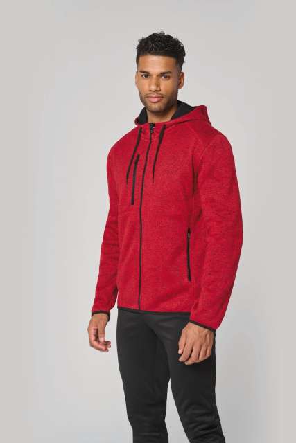MEN'S HEATHER HOODED JACKET