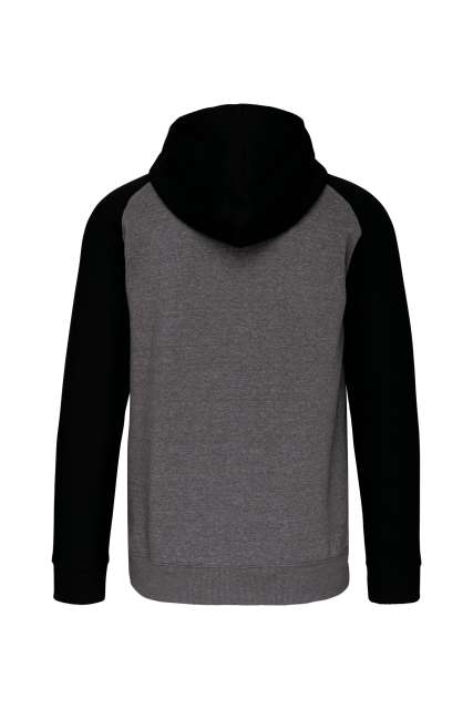 ZWEIFARBIGE UNISEX-FLEECEJACKE MIT REIßVERSCHLUSS UND KAPUZE