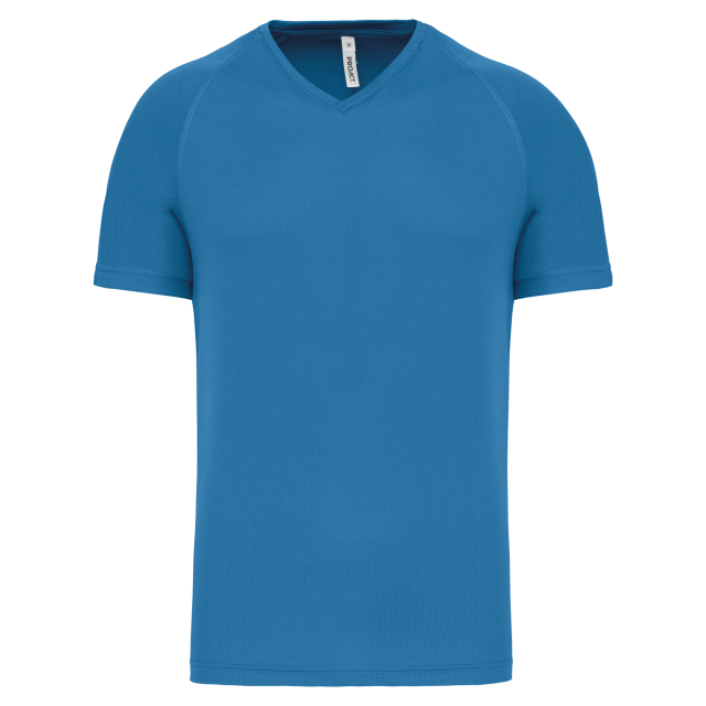 MEN’S V-NECK SHORT SLEEVE SPORTS T-SHIRT