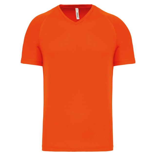 MEN’S V-NECK SHORT SLEEVE SPORTS T-SHIRT
