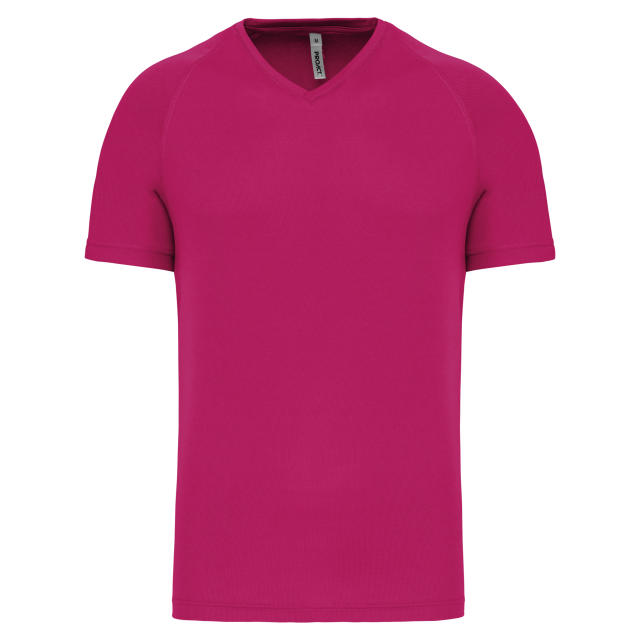 MEN’S V-NECK SHORT SLEEVE SPORTS T-SHIRT