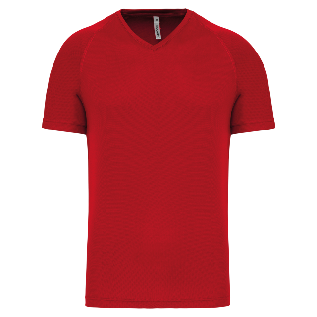 MEN’S V-NECK SHORT SLEEVE SPORTS T-SHIRT