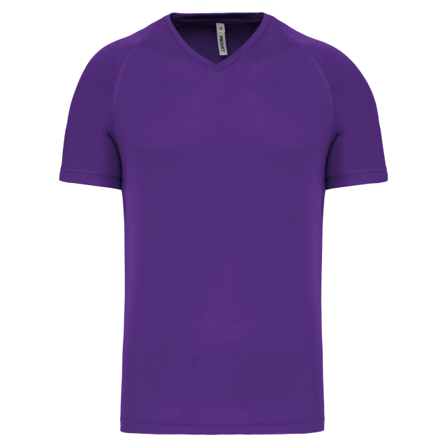 MEN’S V-NECK SHORT SLEEVE SPORTS T-SHIRT