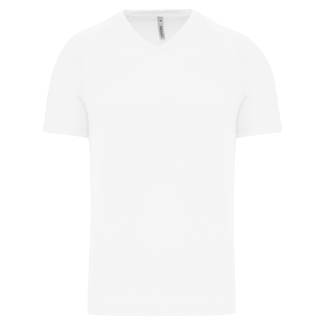 MEN’S V-NECK SHORT SLEEVE SPORTS T-SHIRT