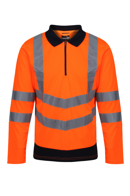 PRO HI-VIS LS POLO SHIRT