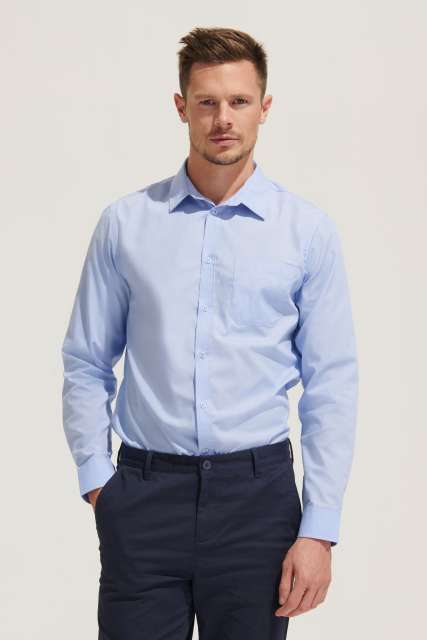 SOL'S BALTIMORE - LONG SLEEVE POPLIN MEN'S SHIRT