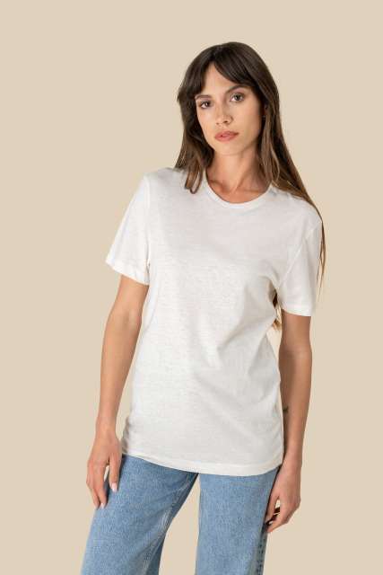 ECO-FRIENDLY  UNISEX ORGANIC COTTON AND LINEN T-SHIRT