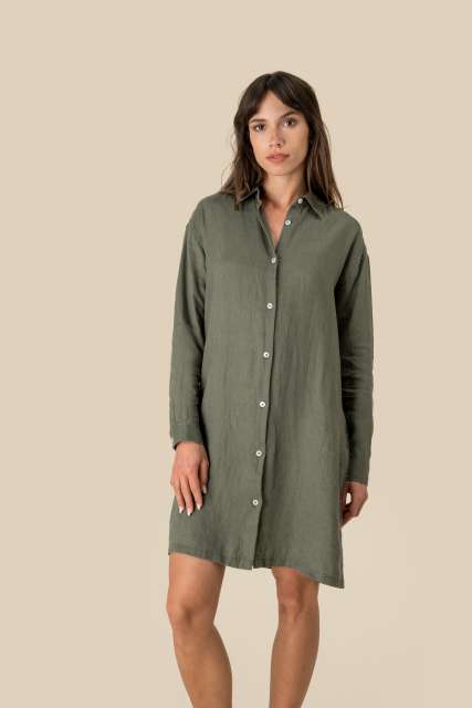 LADIES' LINEN DRESS SHIRT