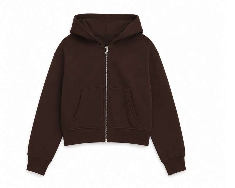 WOMENS CROP ZIP HOODIE