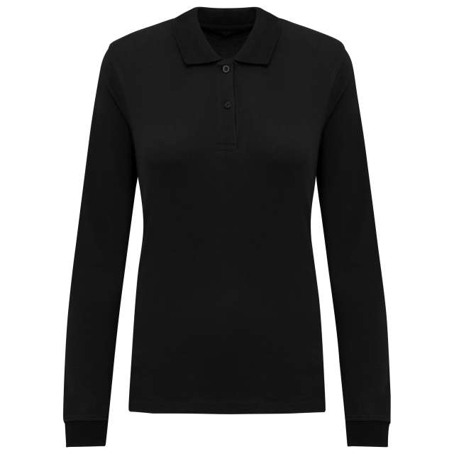 LADIES’ ORGANIC 180 PIQUÉ POLO SHIRT LONG SLEEVES